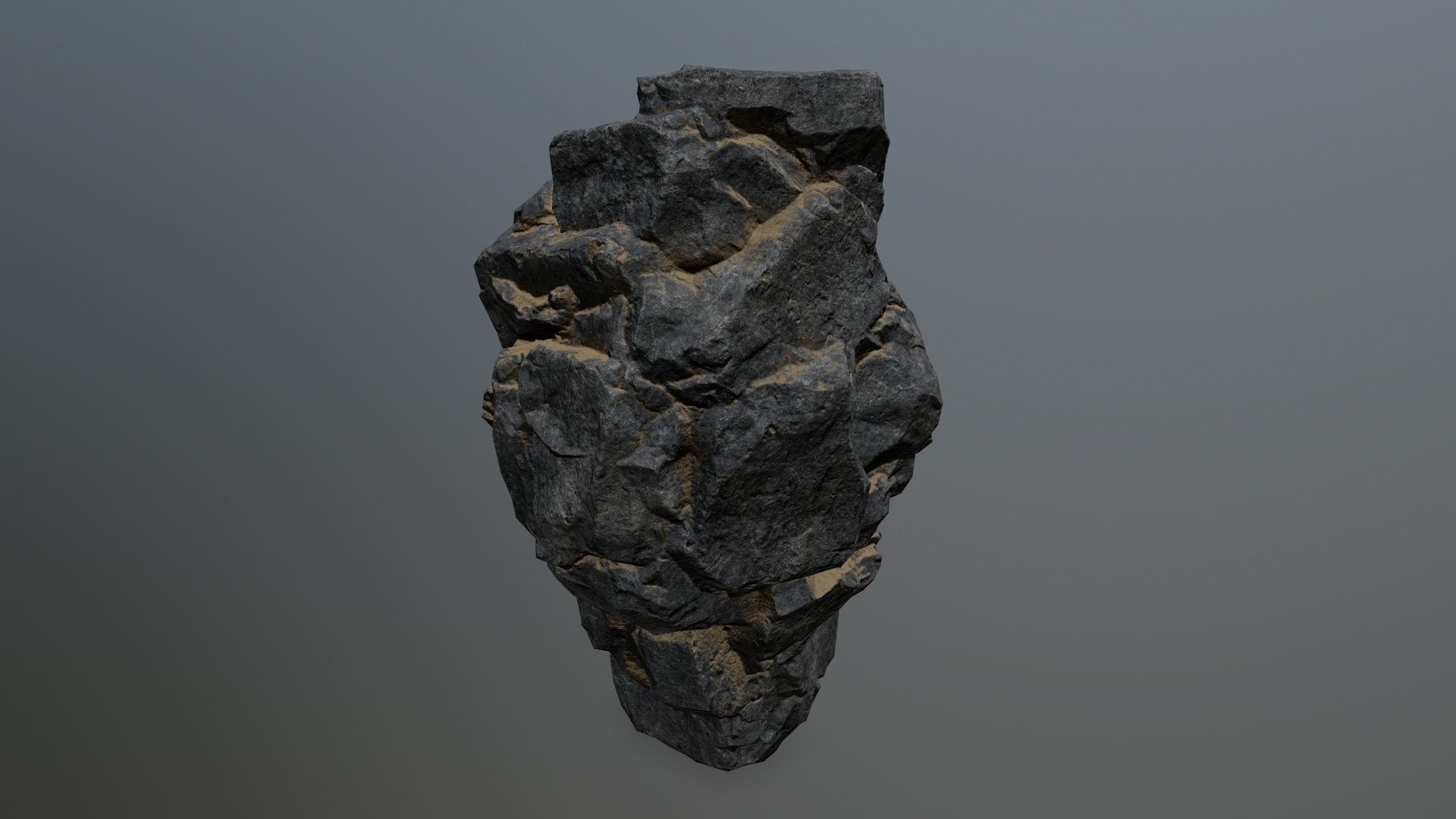 rocks rock Low-poly 3D model_6