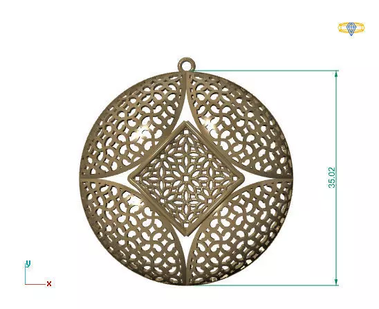 Large pendants 3DM File 21 3D print model_0