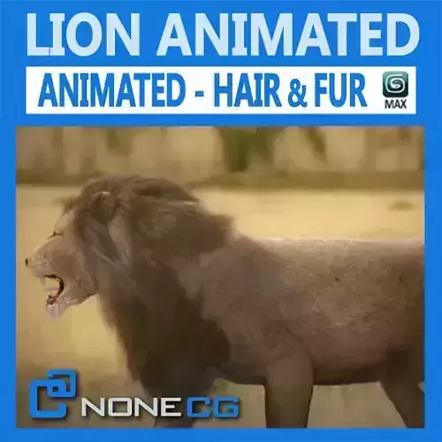 Animated Lion 3D model