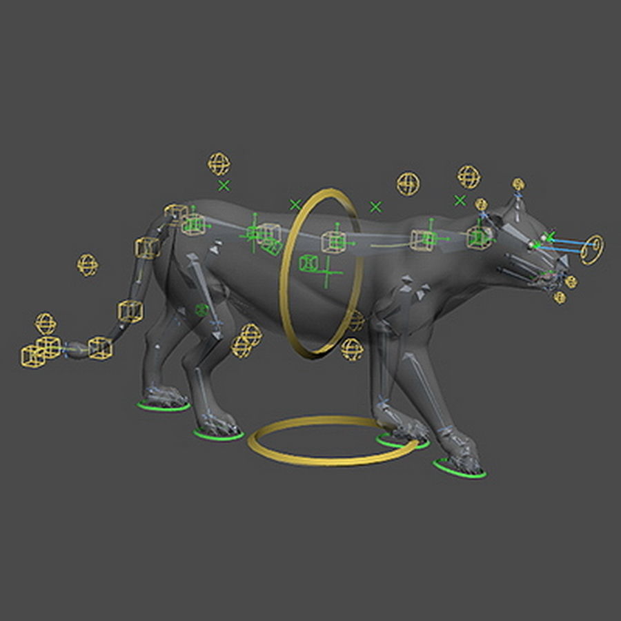 Animated Lion 3D model_19