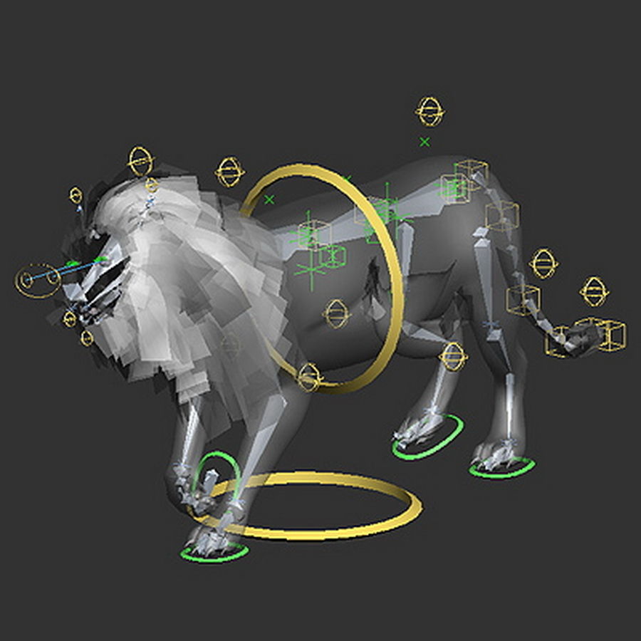 Animated Lion 3D model_18