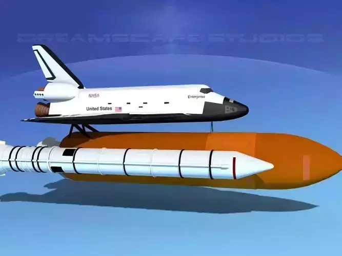 Space Shuttle Enterprise Launch MP 2-1   3D model
