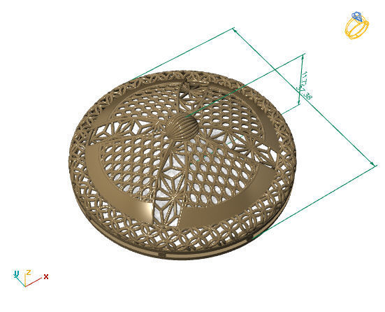 Large Pendants 3DM File 2 3D print model_2