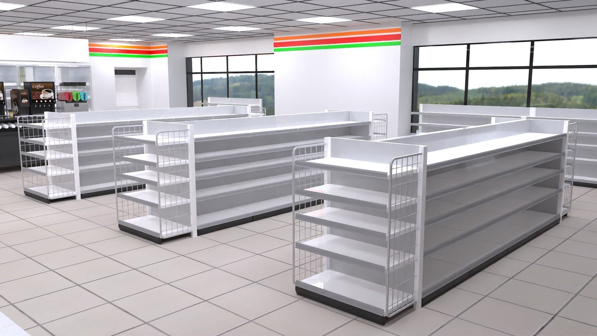 Seven Eleven - Convenience Store 2 3D model_11