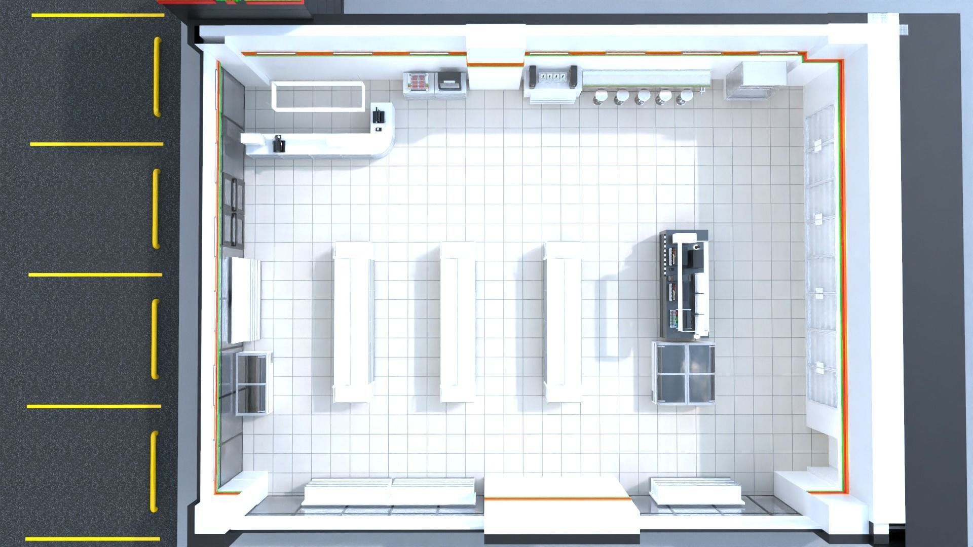 Seven Eleven - Convenience Store 2 3D model_3