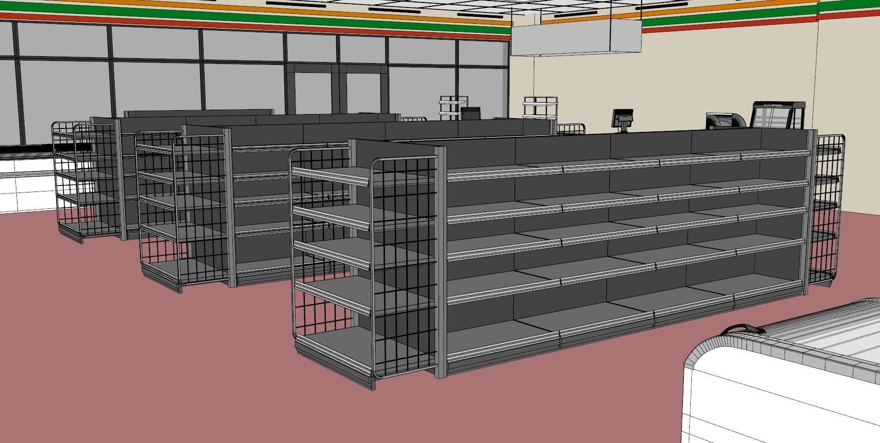 Seven Eleven - Convenience Store 2 3D model_20