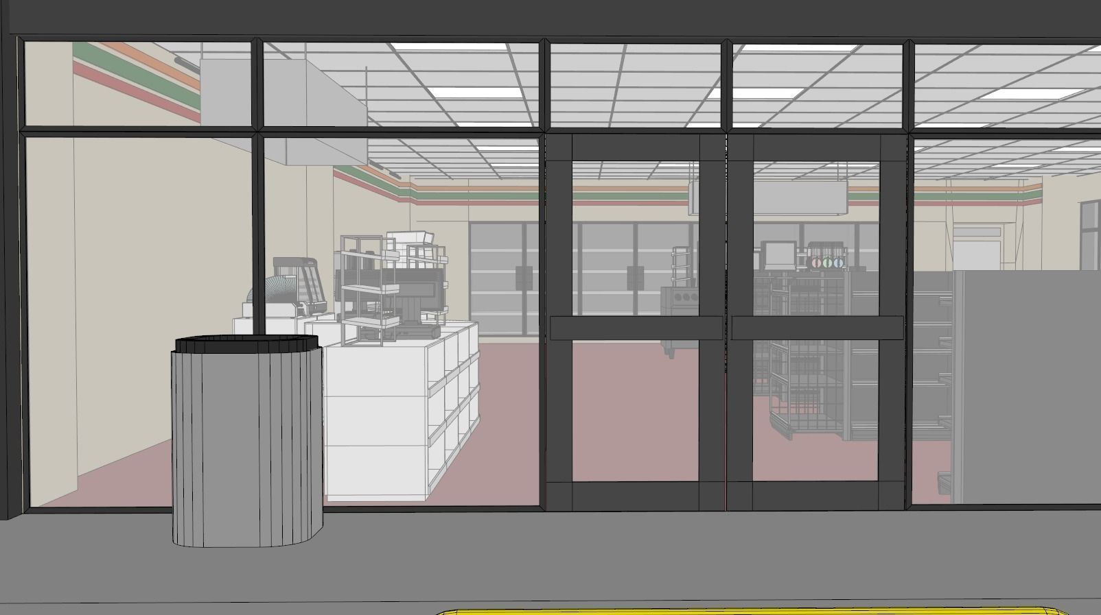 Seven Eleven - Convenience Store 2 3D model_13
