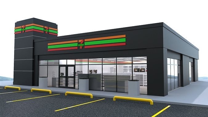 Seven Eleven - Convenience Store 2 3D model