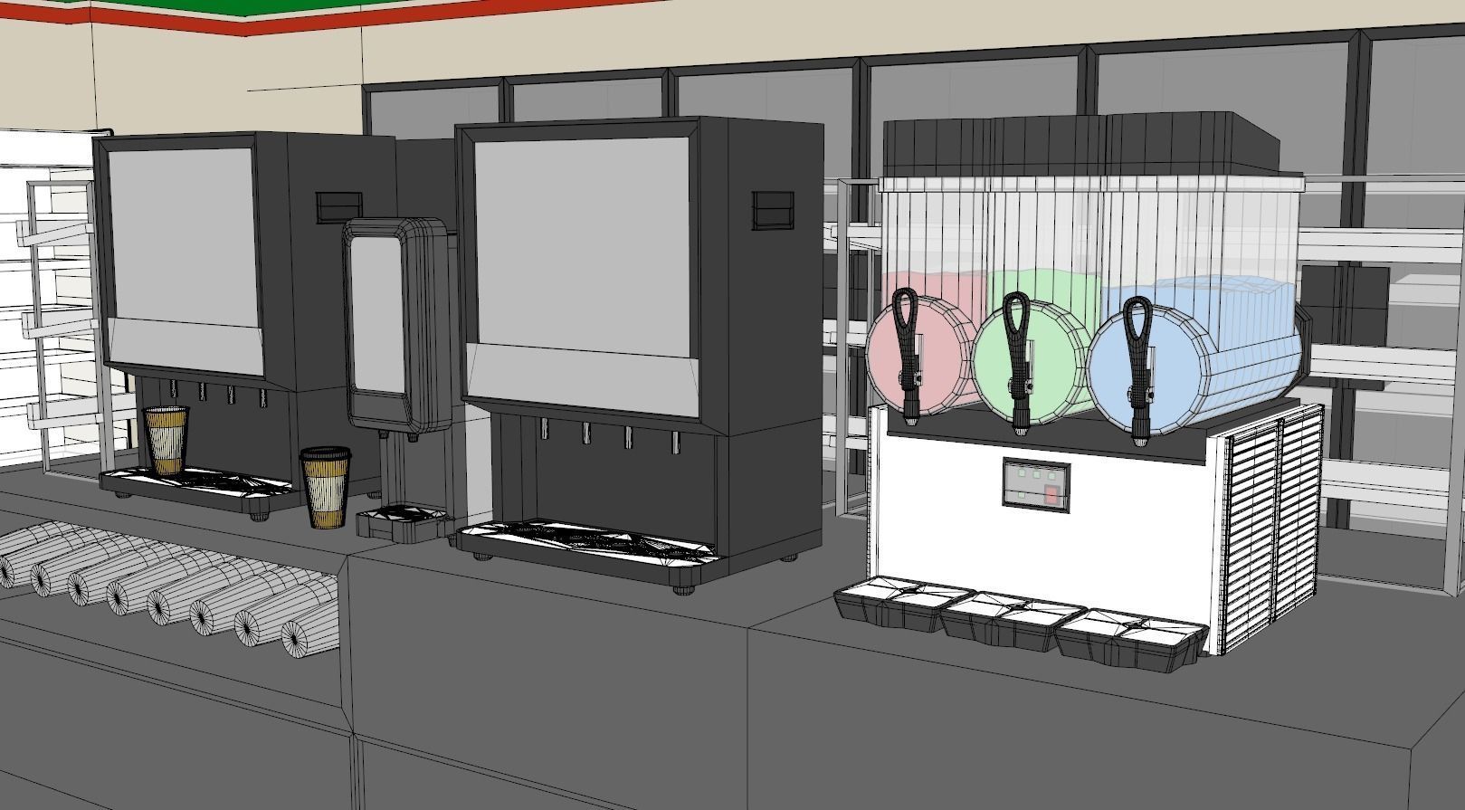 Seven Eleven - Convenience Store 2 3D model_18