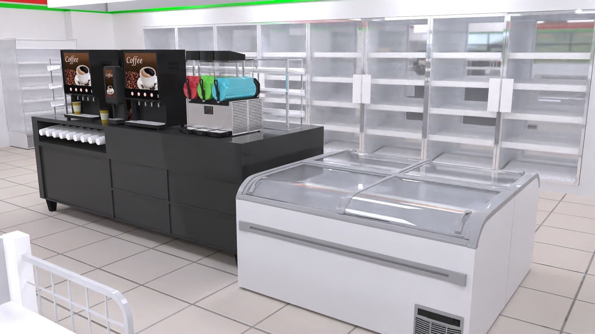 Seven Eleven - Convenience Store 2 3D model_10