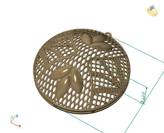 Large Pendants 3DM File 15 3D print model_2