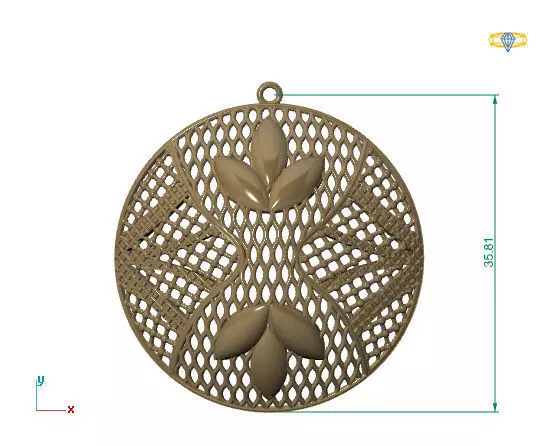 Large Pendants 3DM File 15 3D print model_0