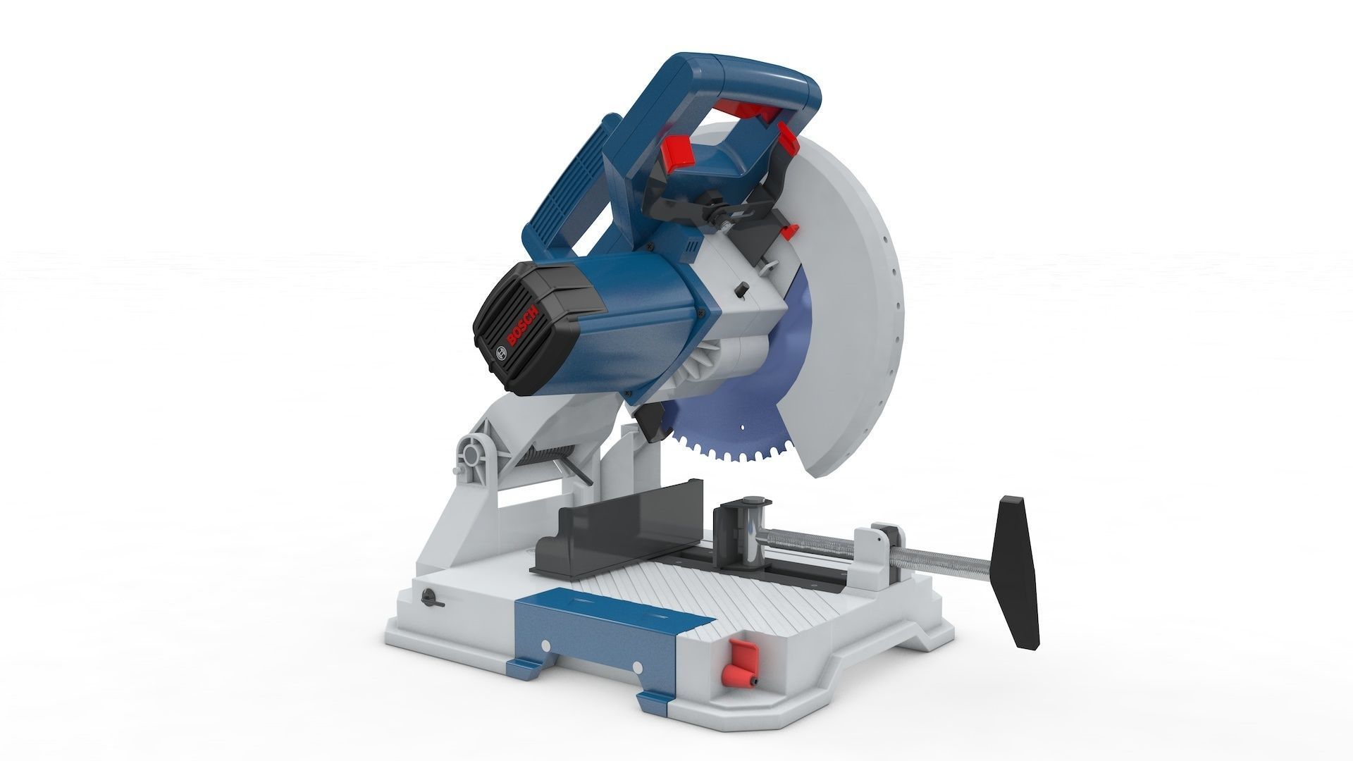 Iron Chop Saw  3D model_1