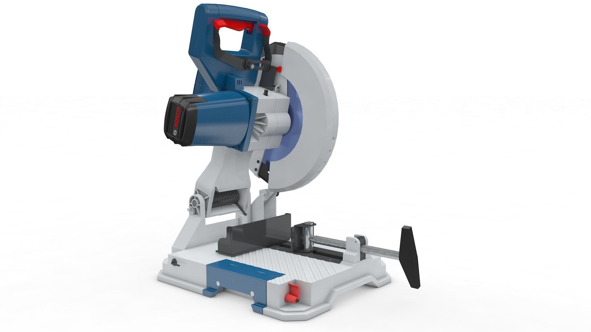 Iron Chop Saw  3D model_11