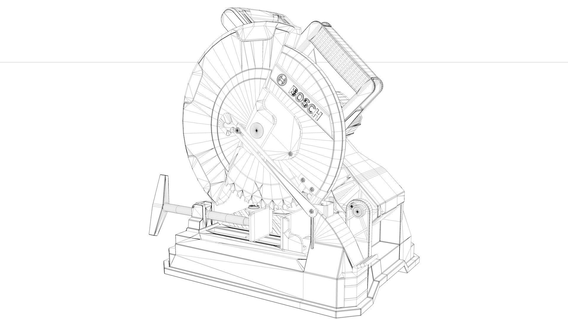 Iron Chop Saw  3D model_28