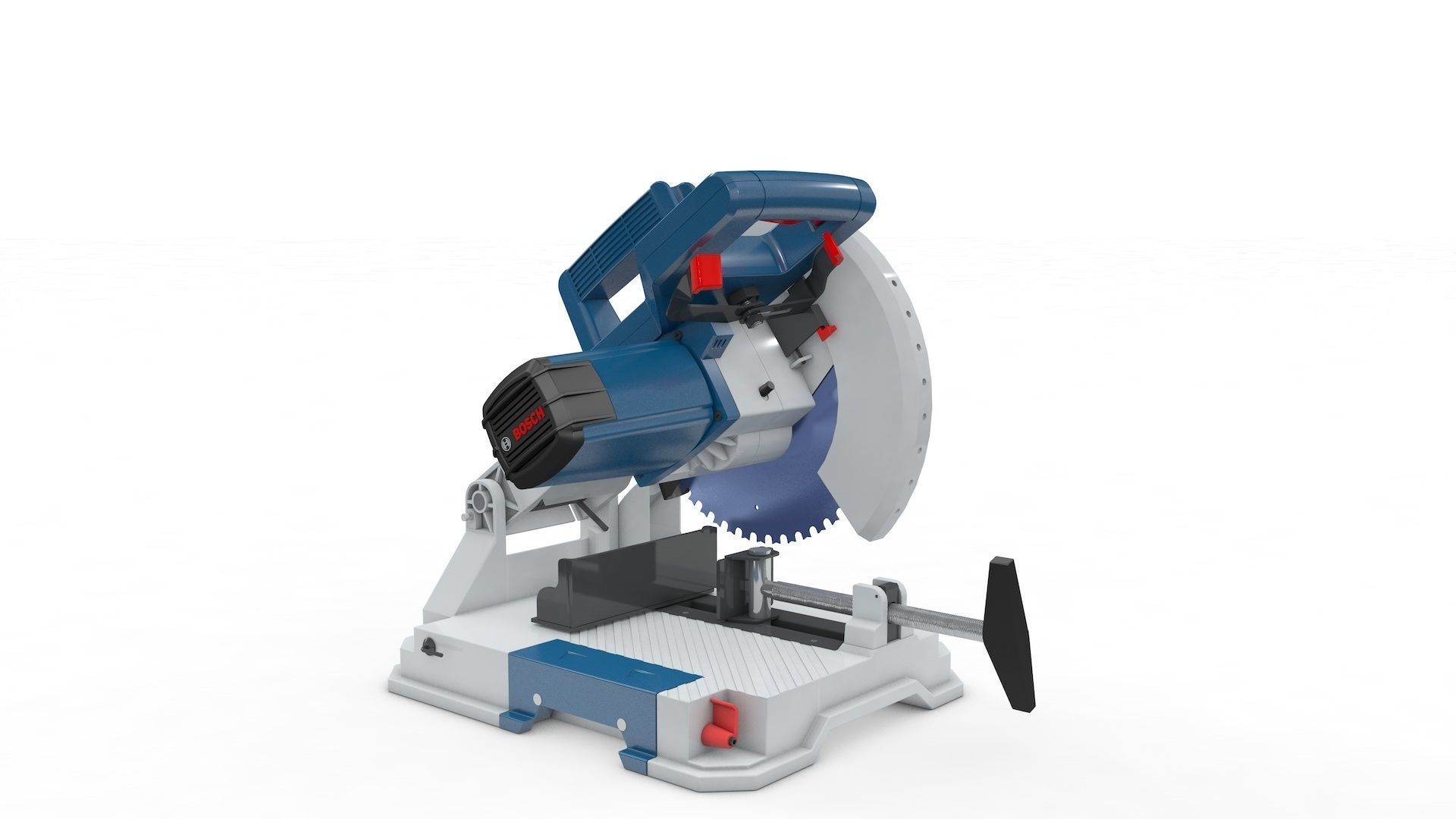 Iron Chop Saw  3D model_7