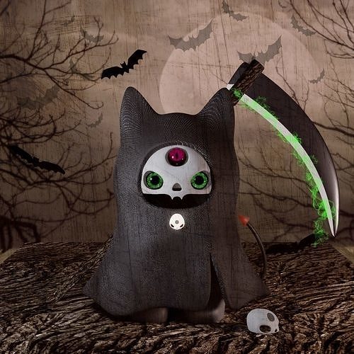 Halloween Cat Free 3D model