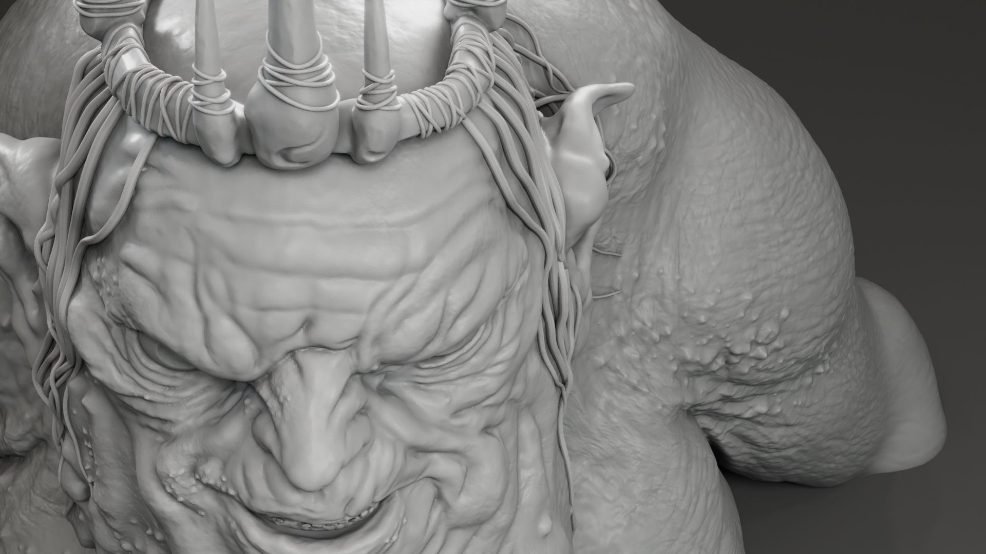 Barry Humphries - Goblin King - The Hobbit An unexpected journey 3D print model_13