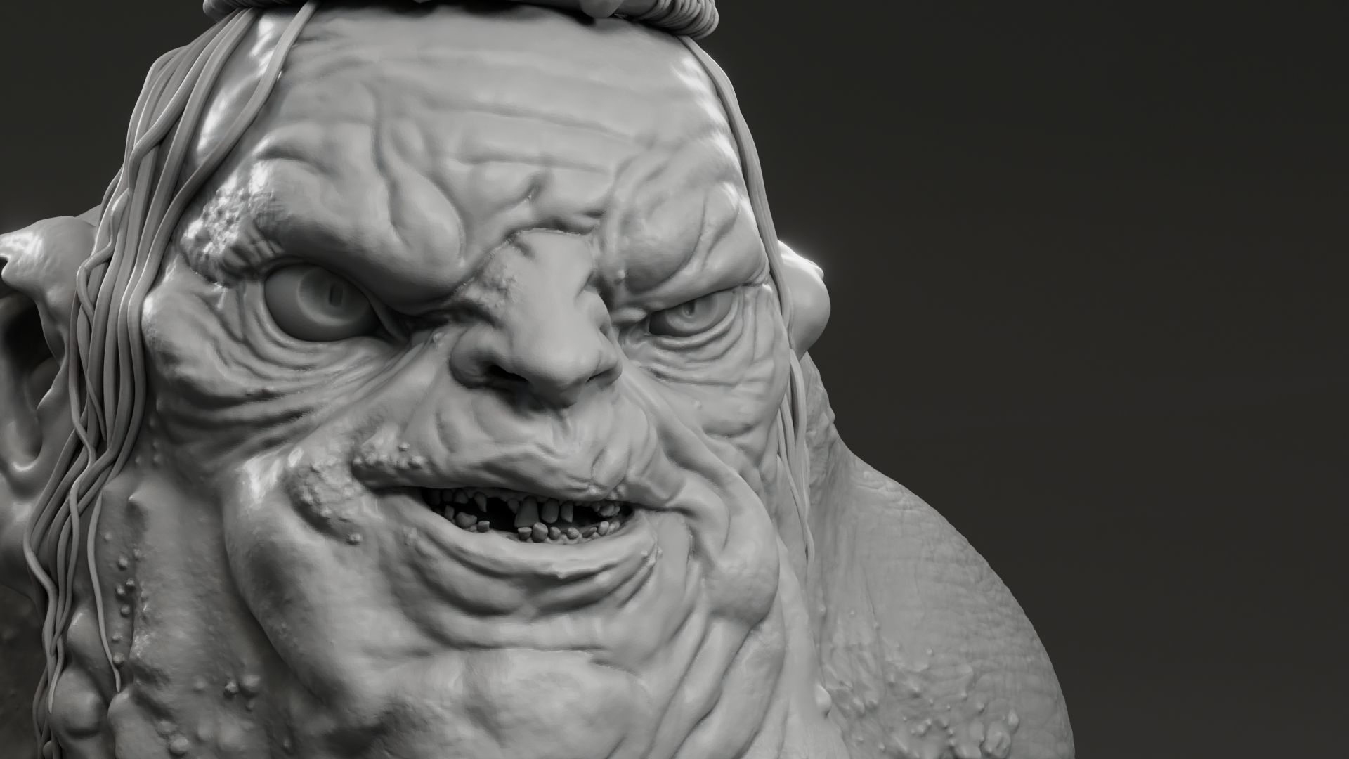 Barry Humphries - Goblin King - The Hobbit An unexpected journey 3D print model_11