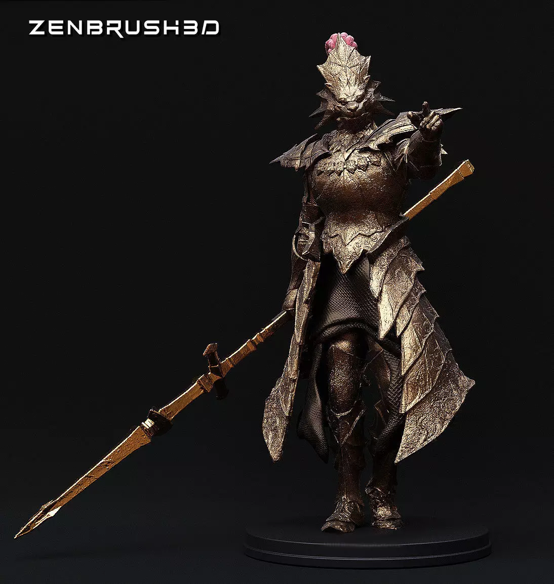 DRAGON SLAYER ORNSTEIN  DARKSOUL 3D print model_0