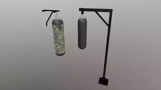 PBR Gym Punching Bag Low-poly 3D model