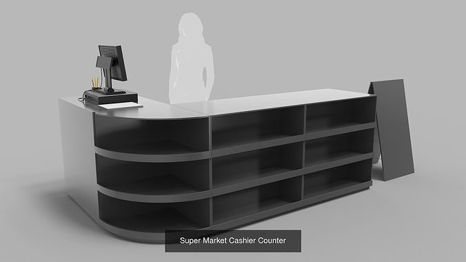 Convenience Store Equipment and Furniture 3D Model Pack 7