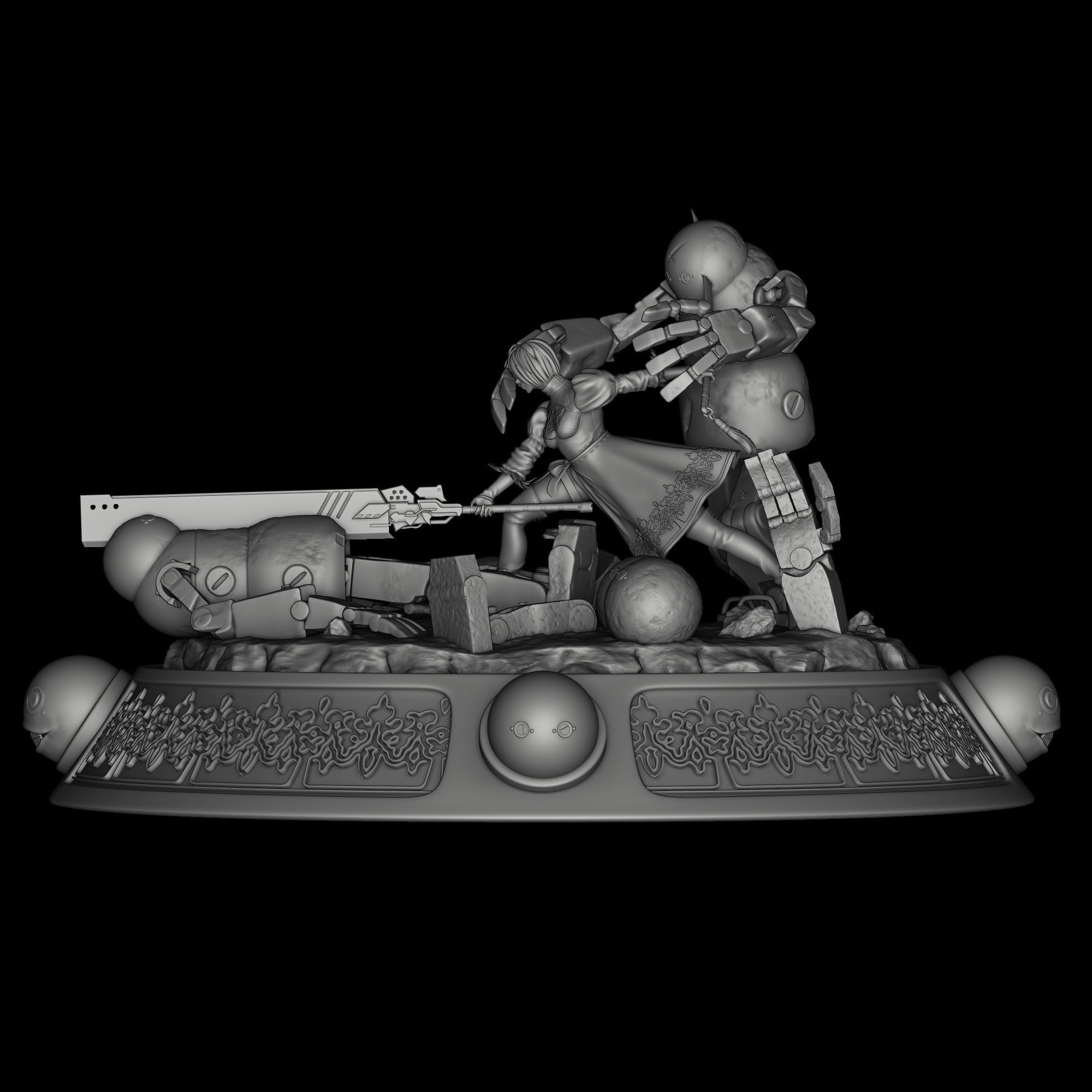 2B - Nier Automata  3D print model_8