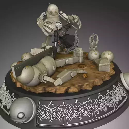 2B - Nier Automata  3D print model
