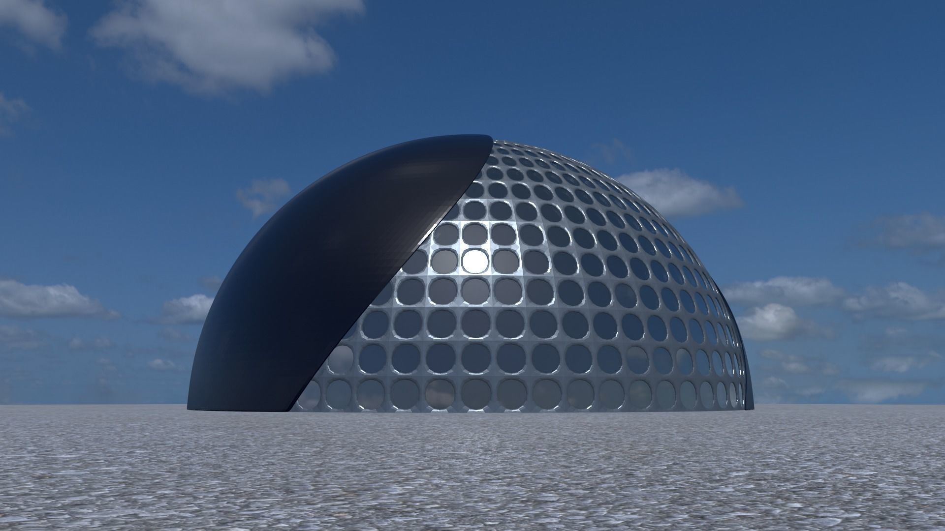 Dome Building 3D model_17