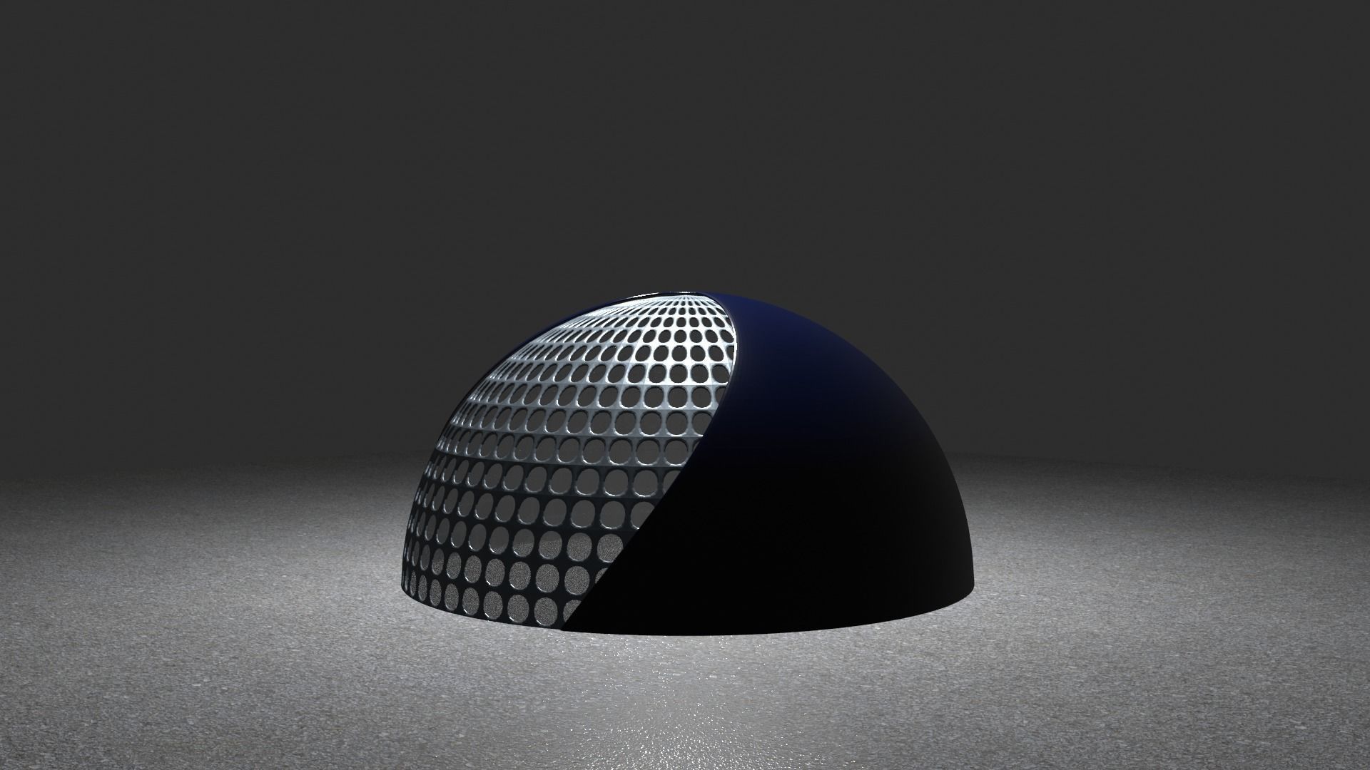 Dome Building 3D model_2