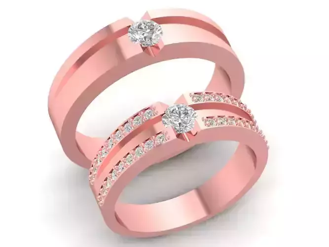 Elegant Crossover Double Band Ring Jewelry Design  2954