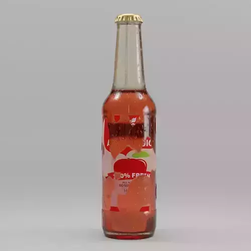 condensate juice bottle with label ripped off