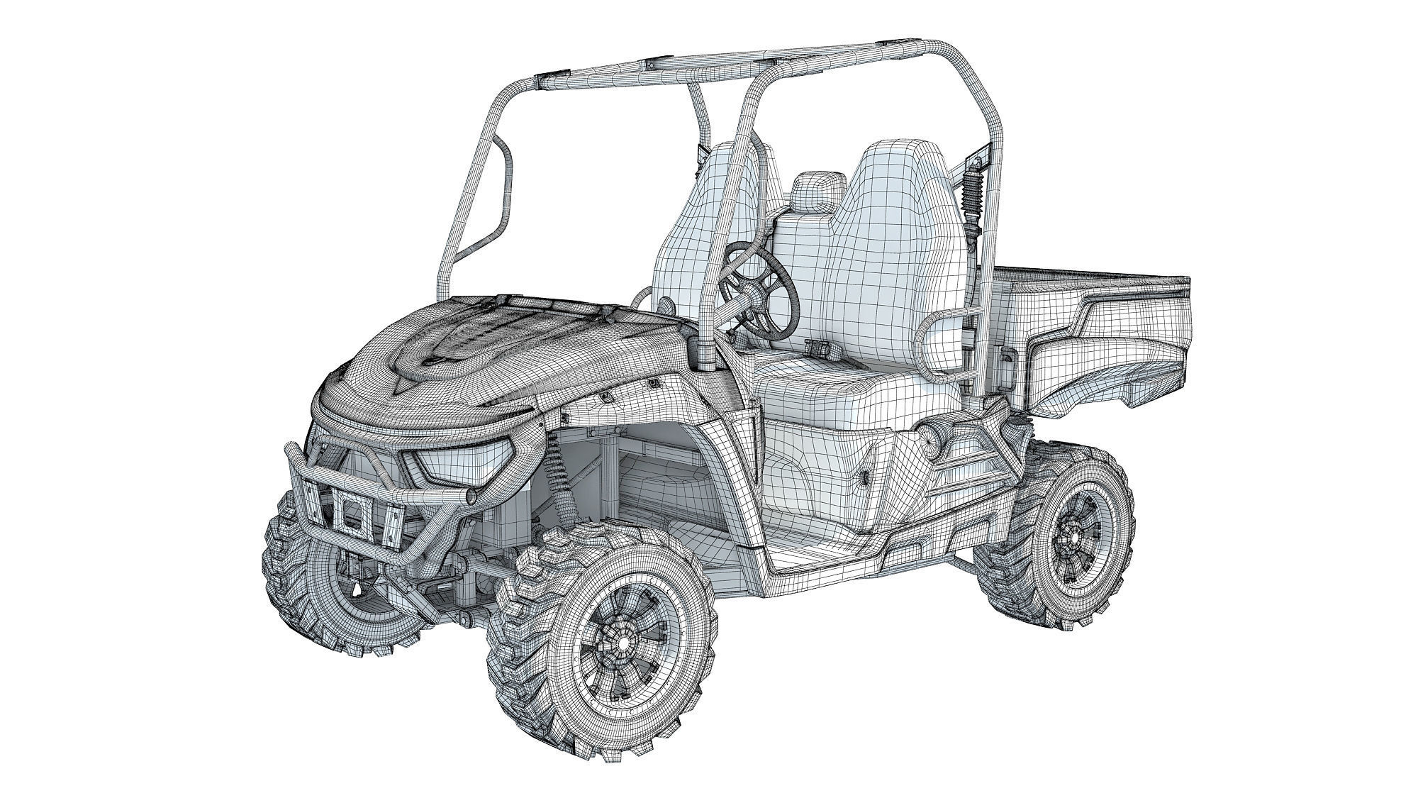 UTV Utility Vehicle 3D model_13