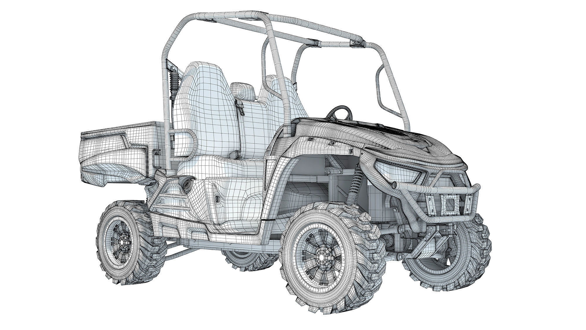 UTV Utility Vehicle 3D model_16