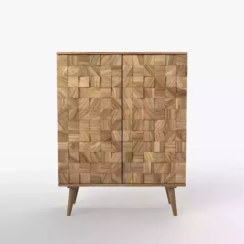 Zara Home - Wooden Faceted Sideboard