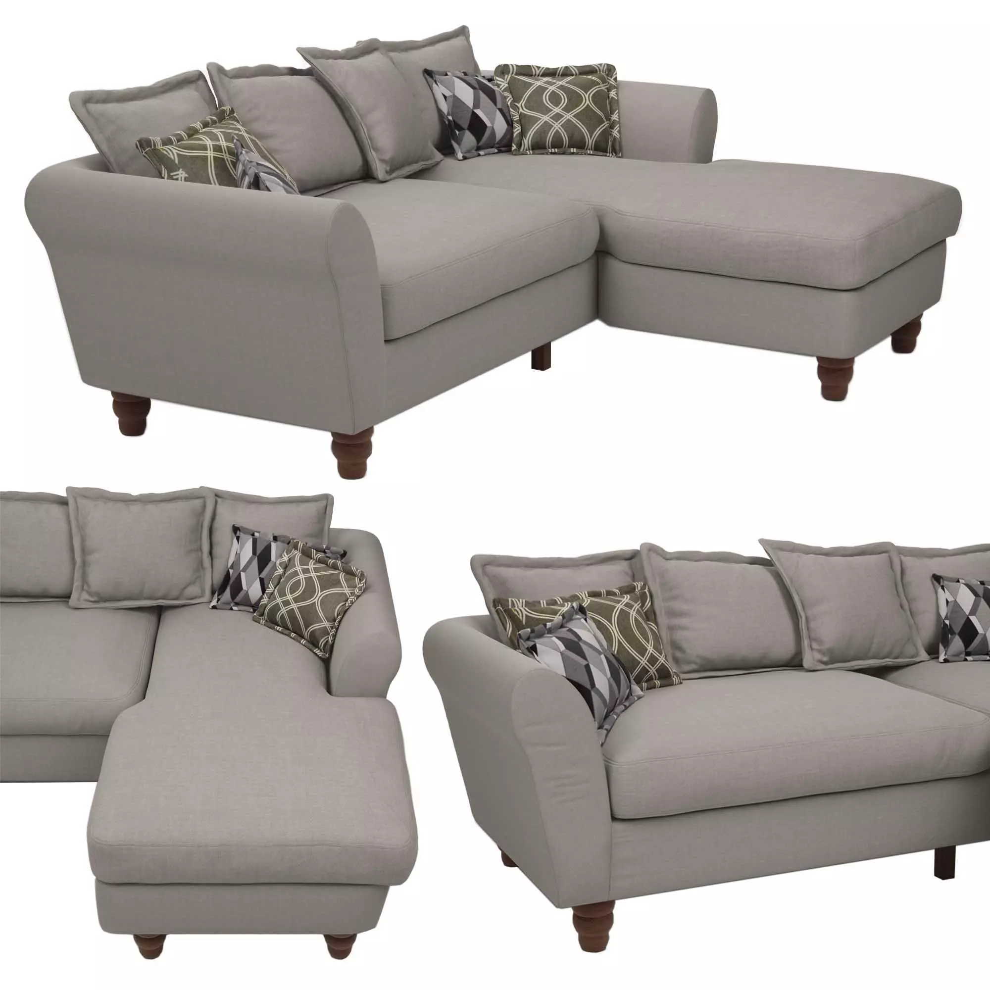 Cordula Roser Gray Modelling Cordula Modular Grey Sofa 3D model | CGTrader