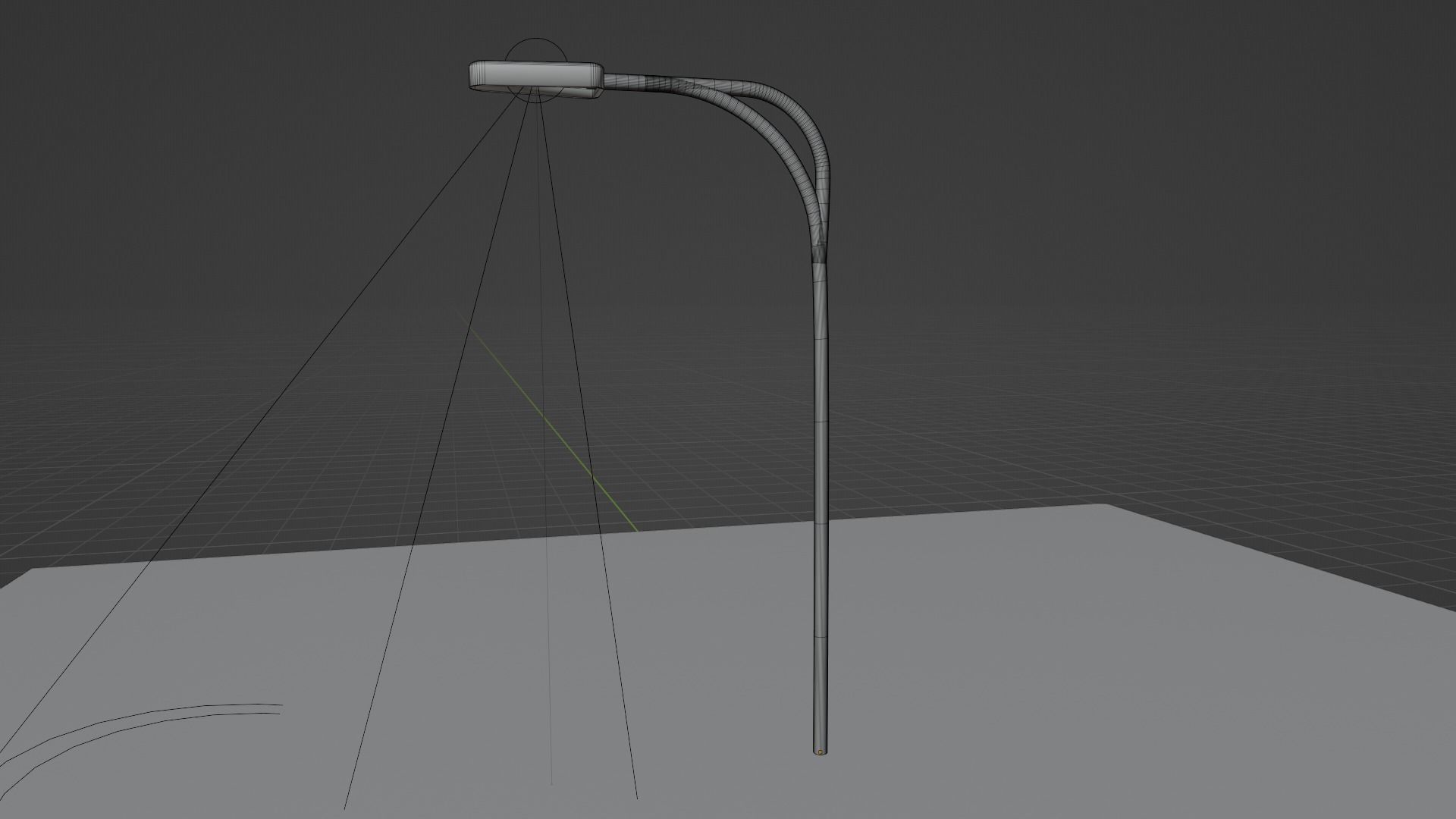 Street light pole Free 3D model_3