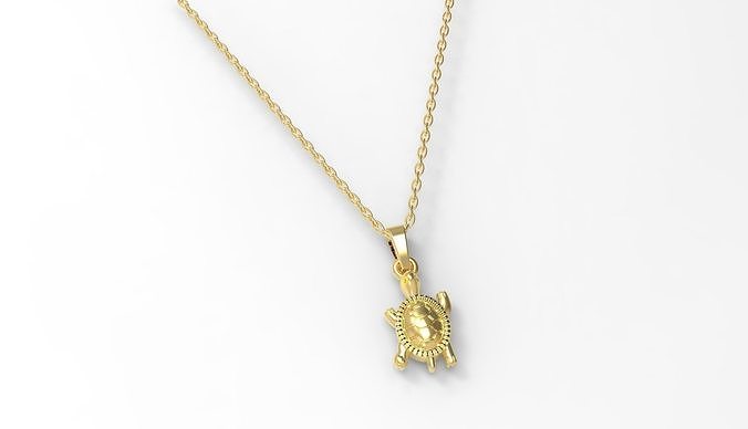 Tortoise Pendant 3D print model