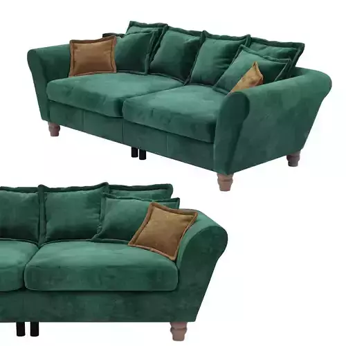 Cordula Modular Green Sofa