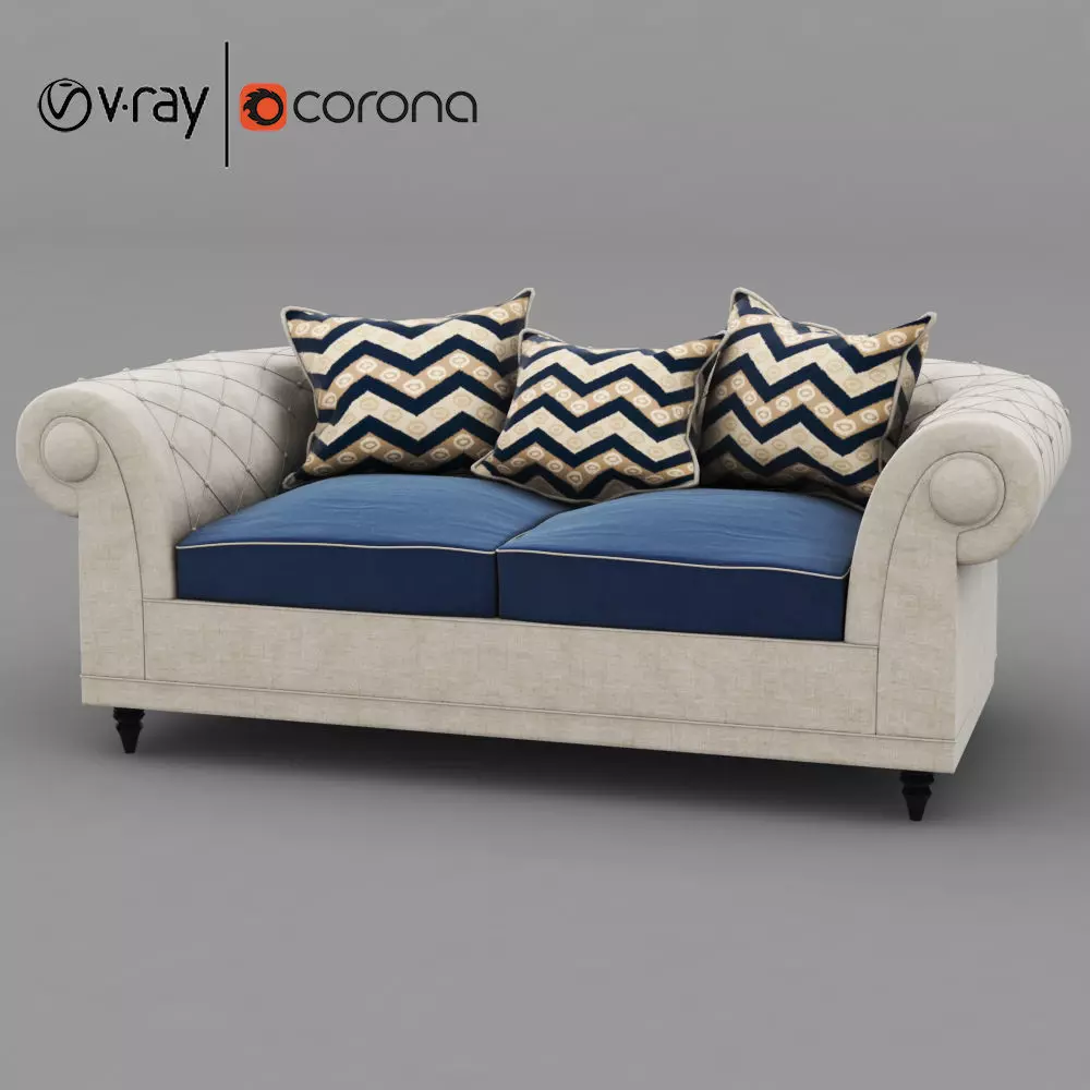 Chester-Sofa sofa corona Free 3D model