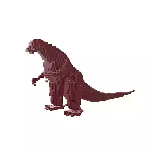 Voxel Godzilla v1 002 Low-poly 3D model Voxel Godzilla v1 002 Low-poly 3D model