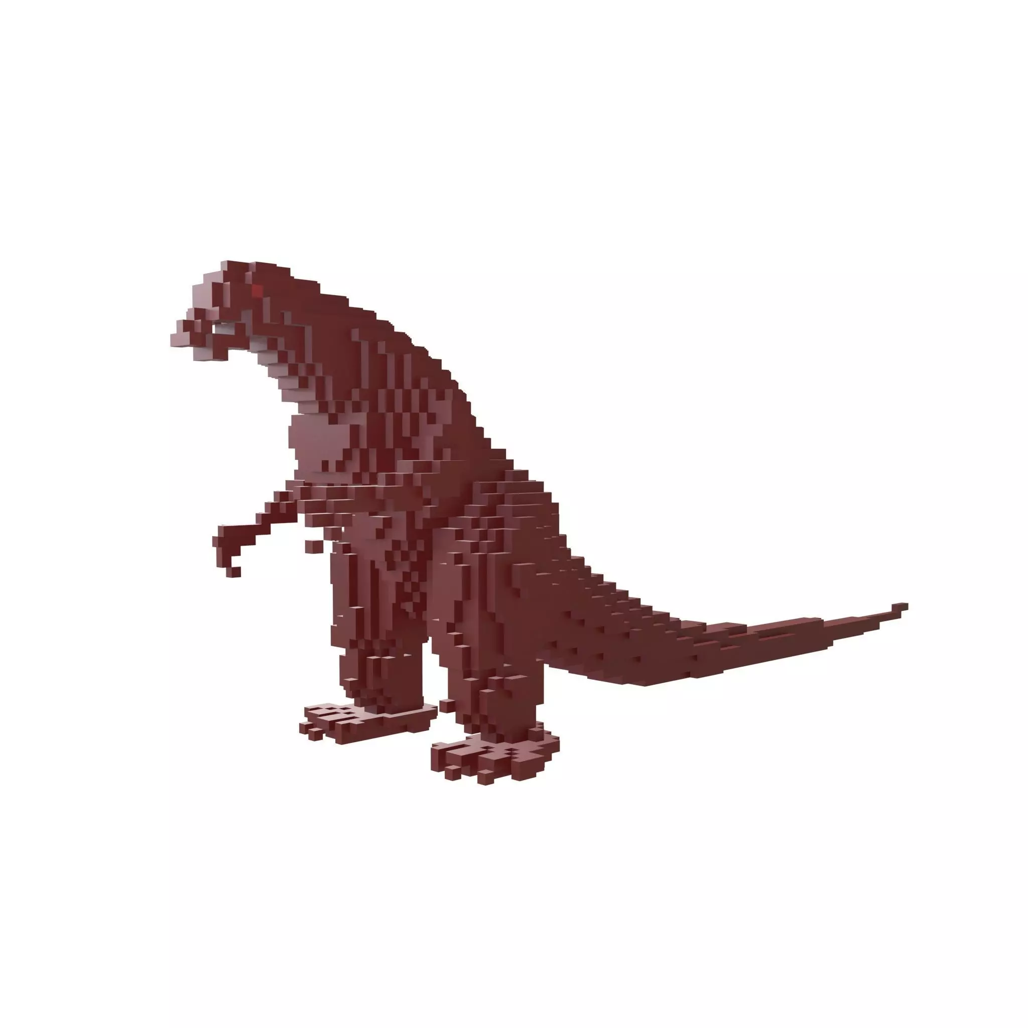 Voxel Godzilla v1 002 Low-poly 3D model_0