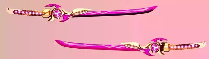 Sword concepts from Genshin Impact for game engine