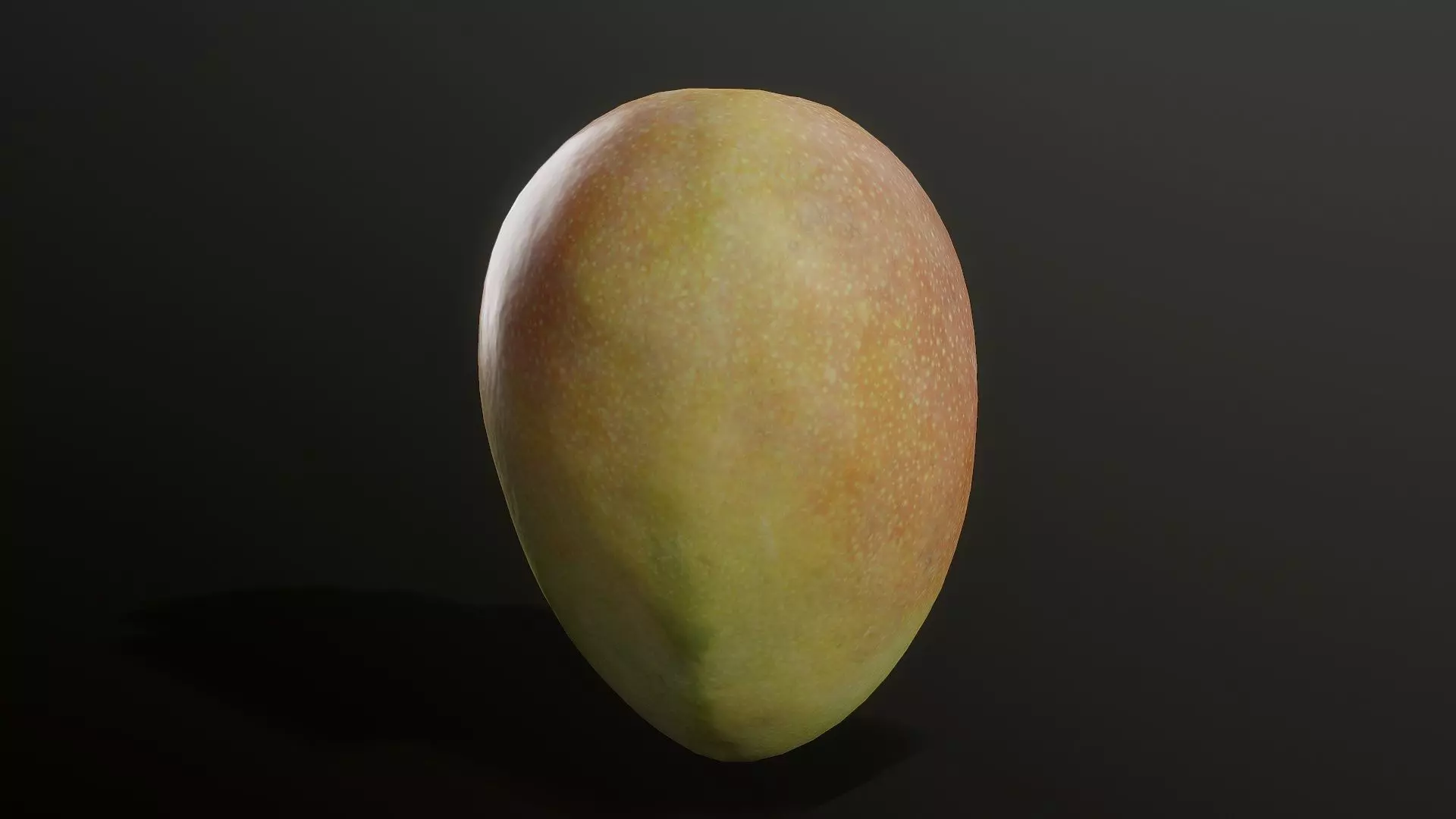 3D Scan Mango Low-poly 3D model_0