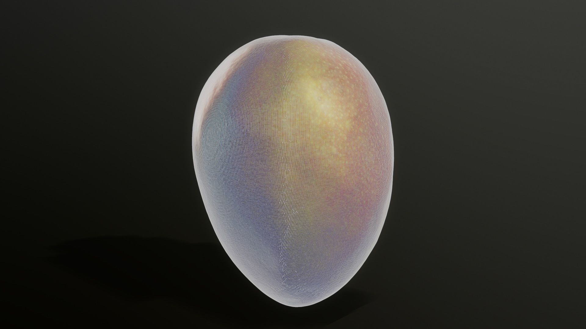 3D Scan Mango Low-poly 3D model_3