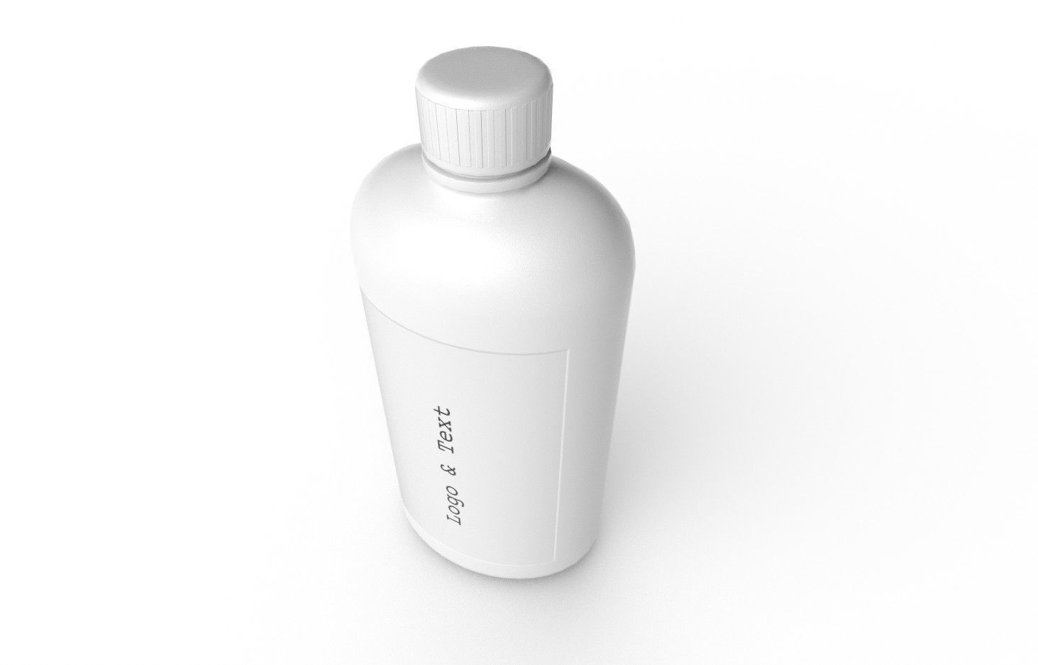 Bottle M11 Low-poly 3D model_3