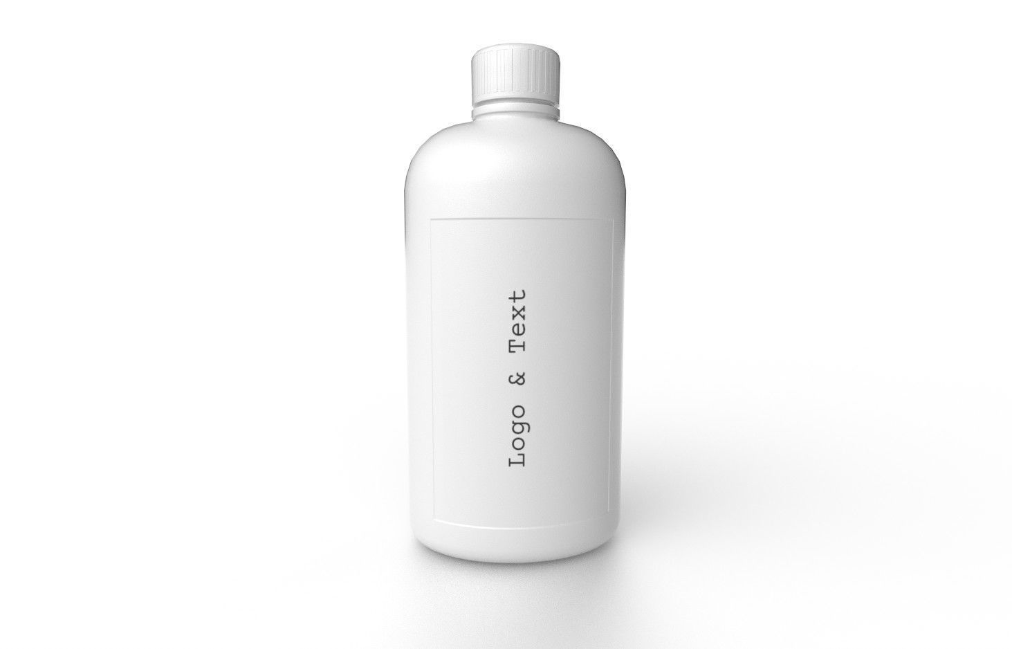 Bottle M11 Low-poly 3D model_5