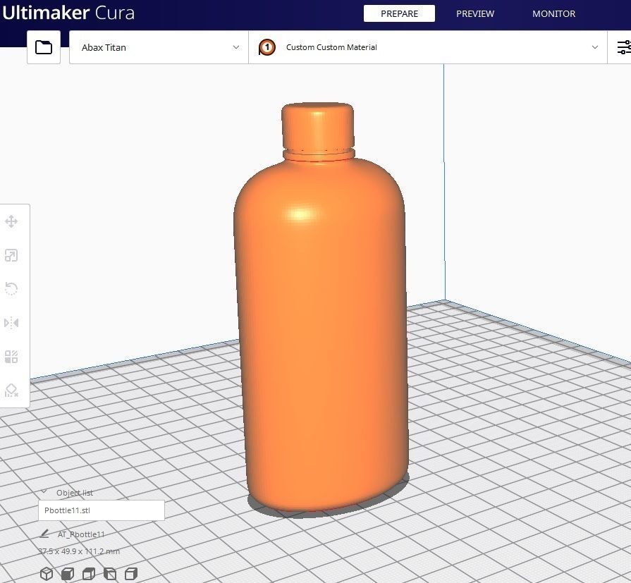 Bottle M11 Low-poly 3D model_2