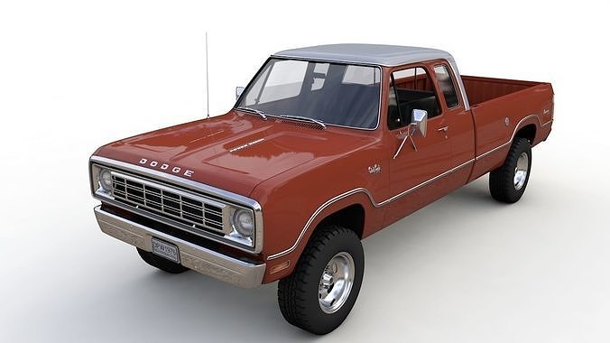 Dodge Power Wagon W200 ClubCab S1 1976 3D model