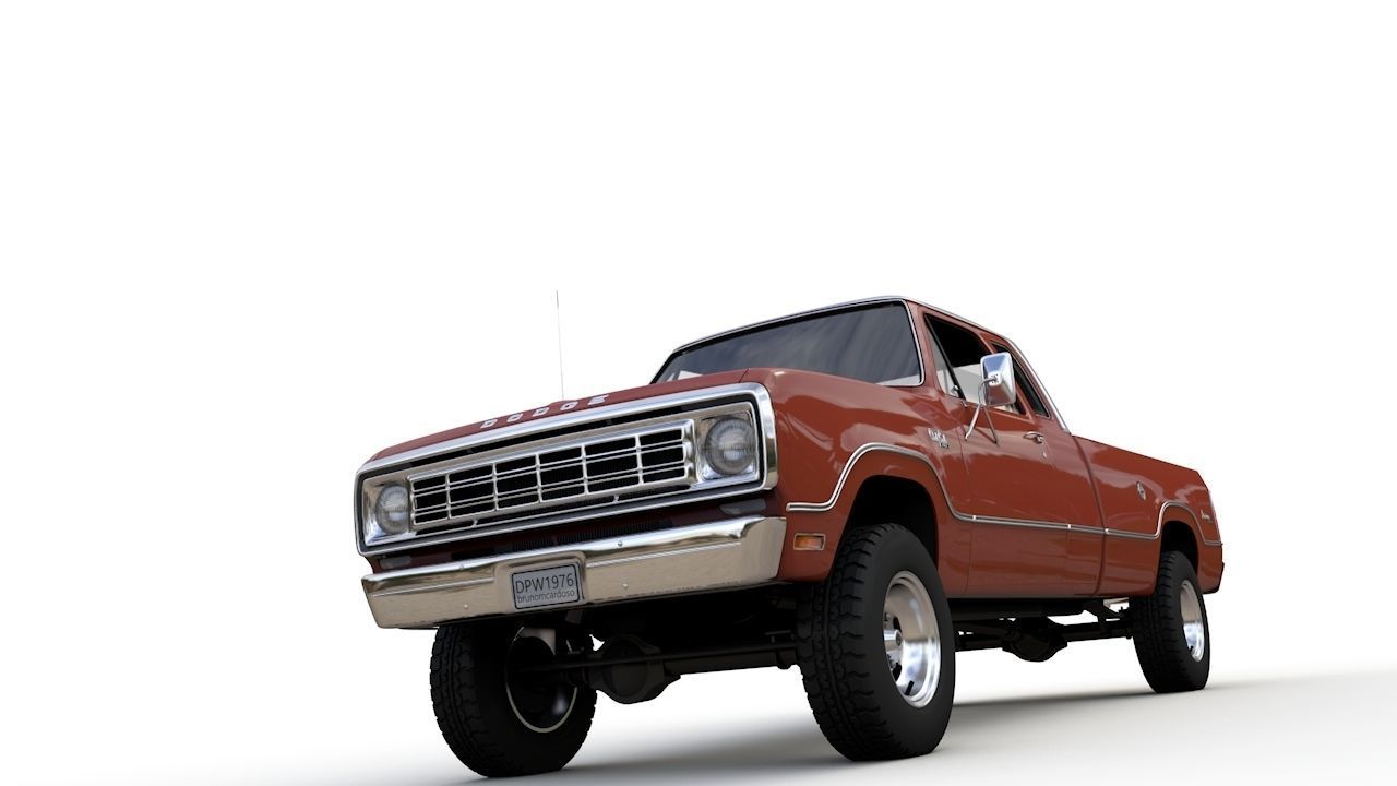 Dodge Power Wagon W200 ClubCab S1 1976 3D model_15